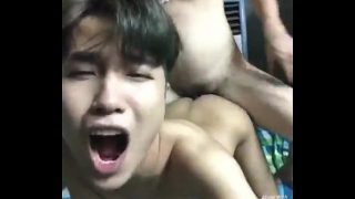 Horny Nude Asian Gay Twink Gets Fucked From Behind